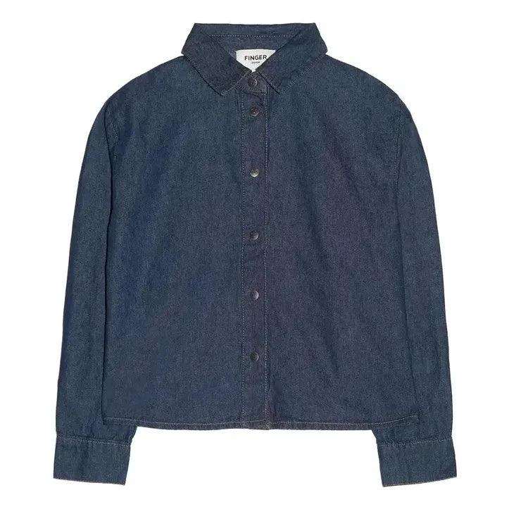 Finger in the nose - Crush Kurzes Jeanshemd | Denim brut