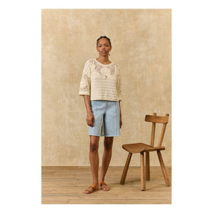 Louise Misha - Eleanor Baumwolltop | Creme