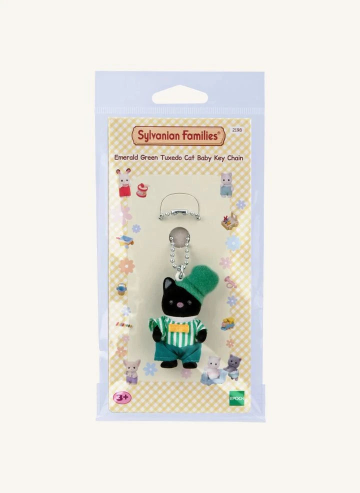 Sylvanian Families - Zwei-Ton Katzen Schlüsselanhänger - Smaragd