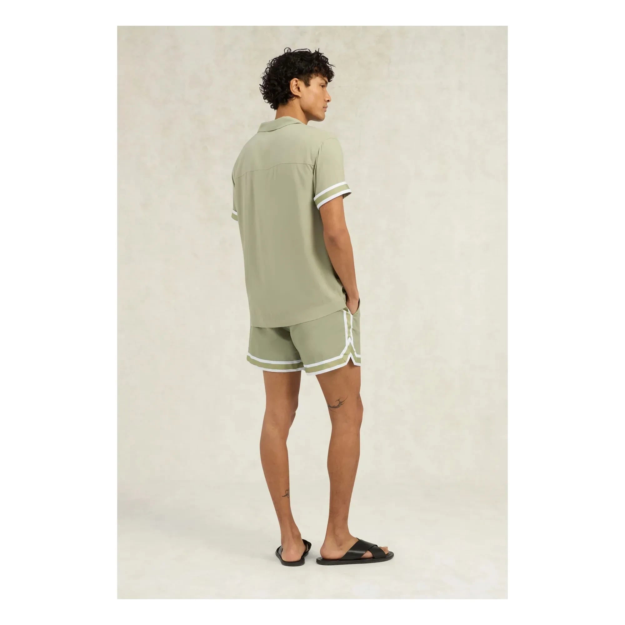 Ché Studios - VALBONNE HEMD | Beige - Grün