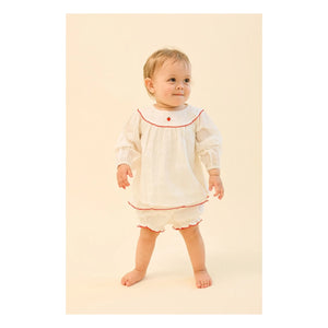 Flöss - Claire Bluse und Shorts Set | Ecru