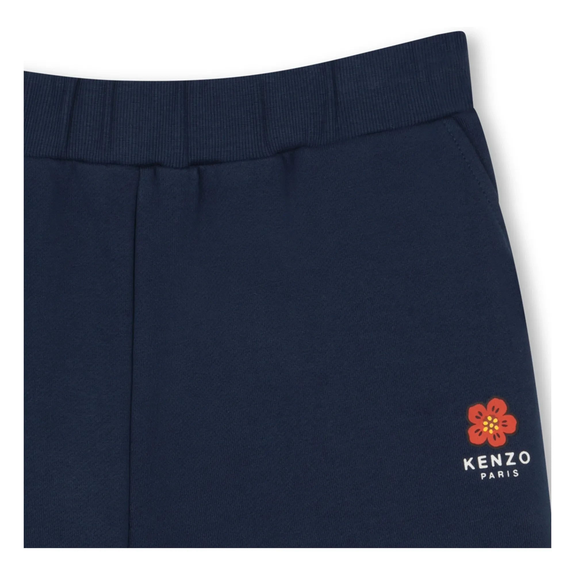 Kenzo - Flower Molton Kurze Shorts | Marineblau
