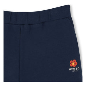 Kenzo - Flower Molton Kurze Shorts | Marineblau