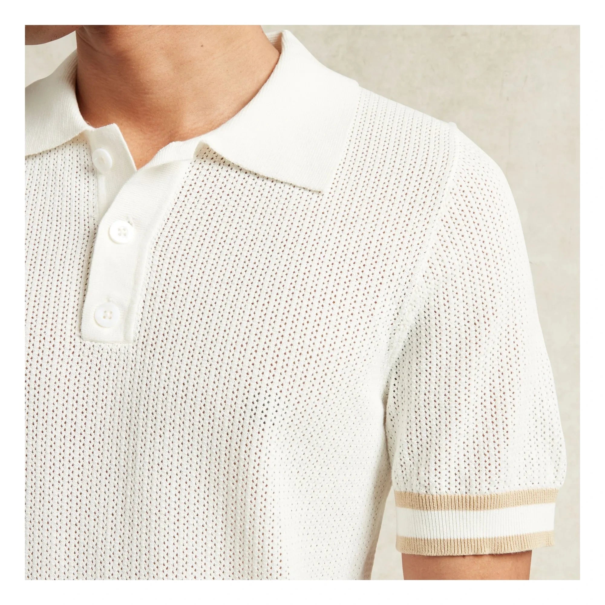 Ché Studios - Quinn Baumwoll-Poloshirt | Weiß
