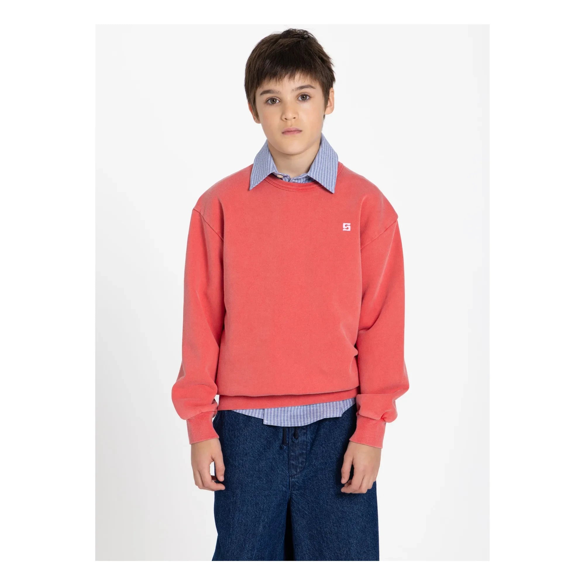 Smallable Kid - Arlo Sweatshirt aus Bio-Baumwolle | Dunkelrot