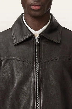 AllSaints Erkek Deri Geçiş Montu TUNE