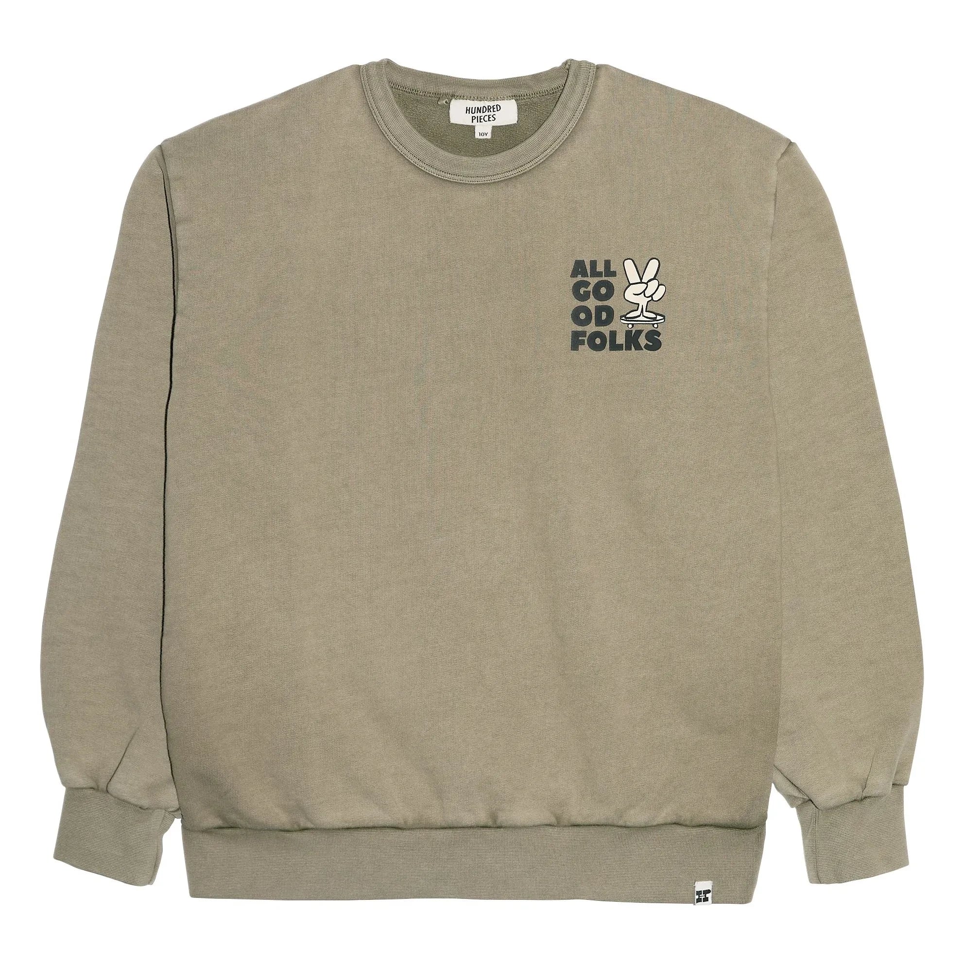 Hundred Pieces - Ryde Sweatshirt aus Bio-Baumwolle | Khaki
