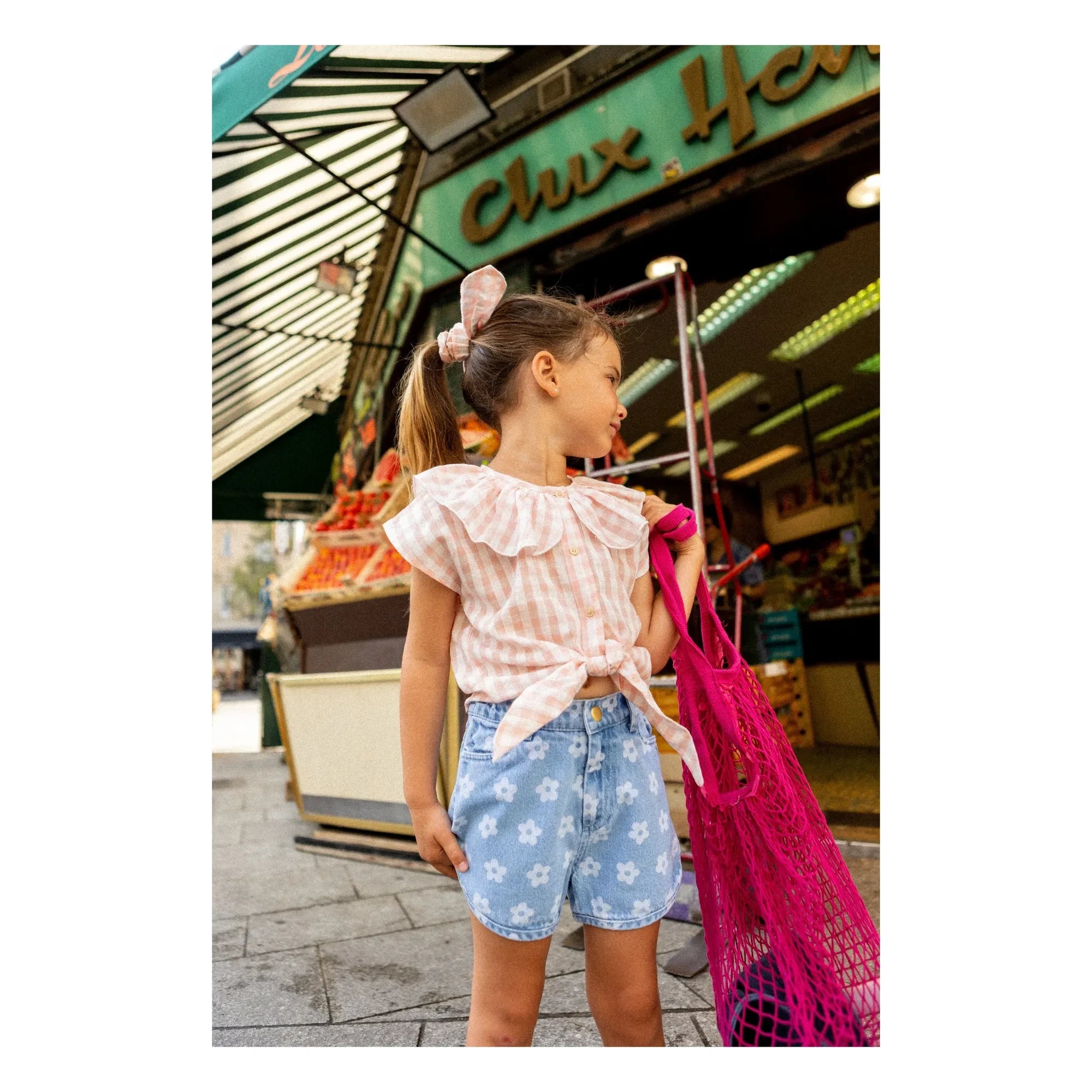 Louis Louise - April Vichy Bluse | Blassrosa