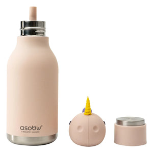 Asobu - Unicorn Edelstahl-Trinkflasche | Blassrosa