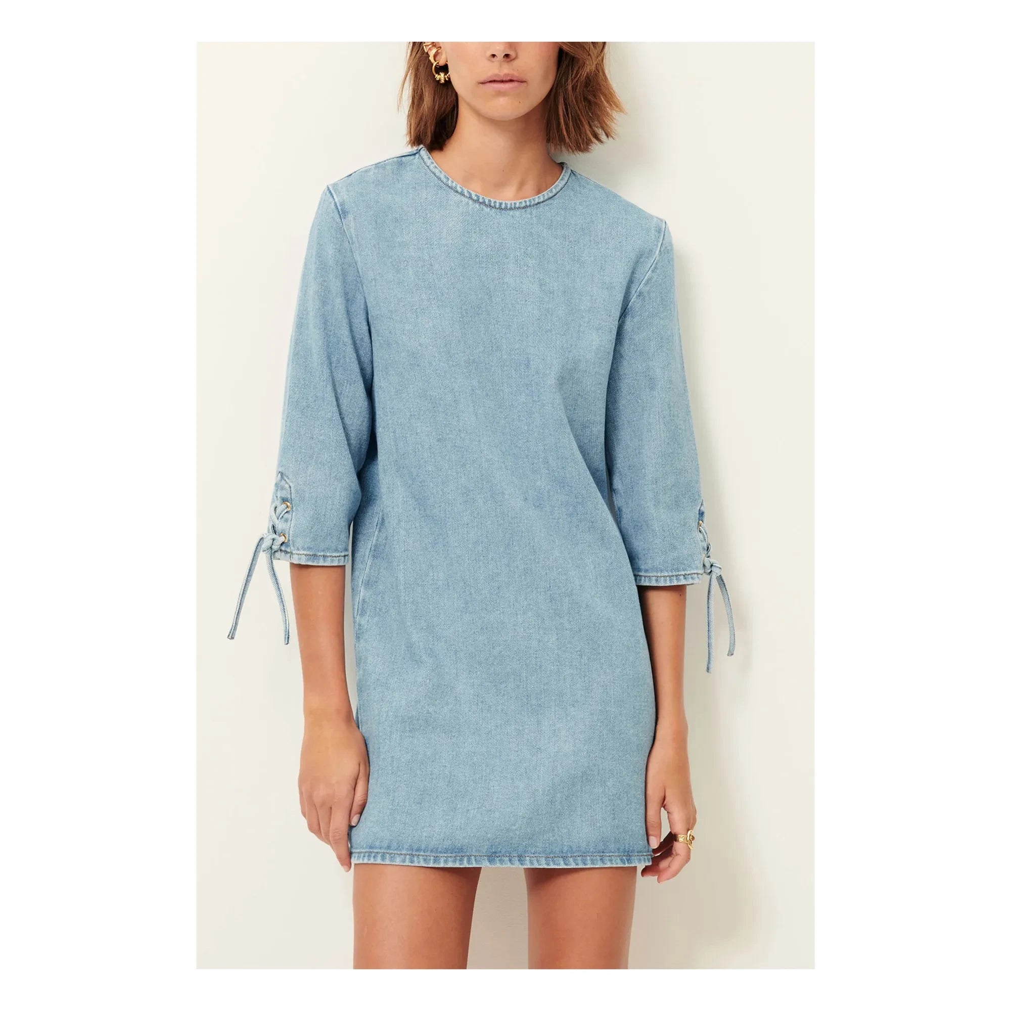 Sessùn - Tizzano Baumwollkleid | Hellblau