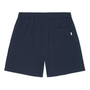 Les Deux – Stan Seersucker Badeshorts | Dunkelblau