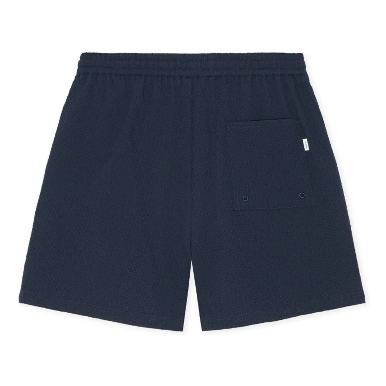 Les Deux – Stan Seersucker Badeshorts | Dunkelblau
