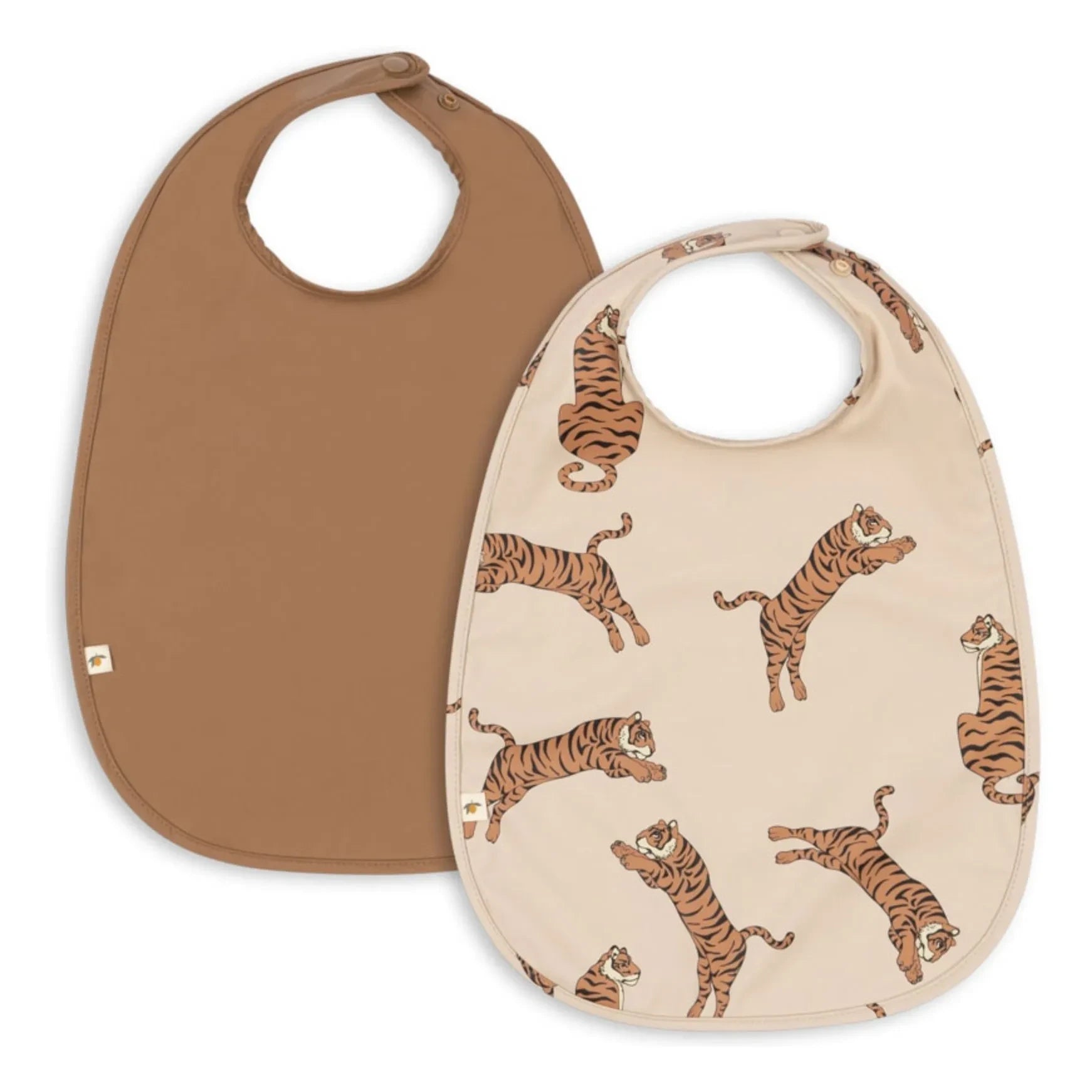 Konges Sløjd - Baby-Strampler mit Tiger-Muster - 2er-Set | Braun