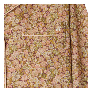 Bonpoint - Liberty Pyjama mit Druckknöpfen aus Bio-Baumwolle | Mauve