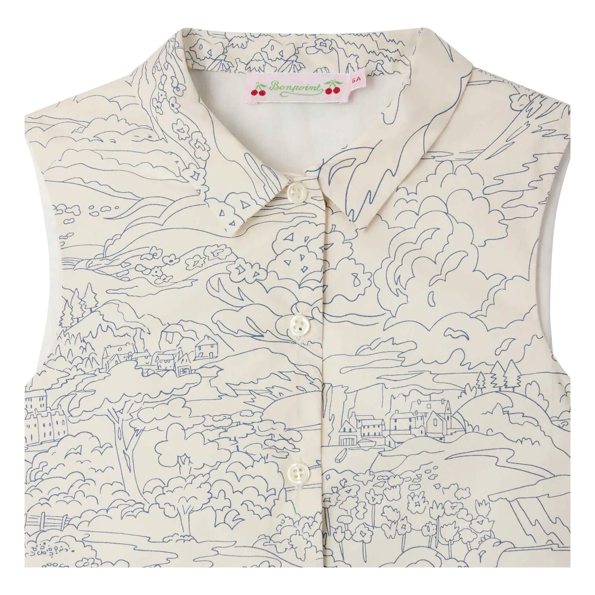 Bonpoint - Anne Paysage Kleid aus Bio-Baumwolle | Ecru