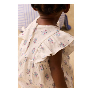 Louise Misha - Lena Fleurie Cord Anzugkleid | Creme