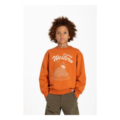 Hundred Pieces - Ryde Spaghetti Organik Pamuk Sweatshirt | Pas Kırmızısı
