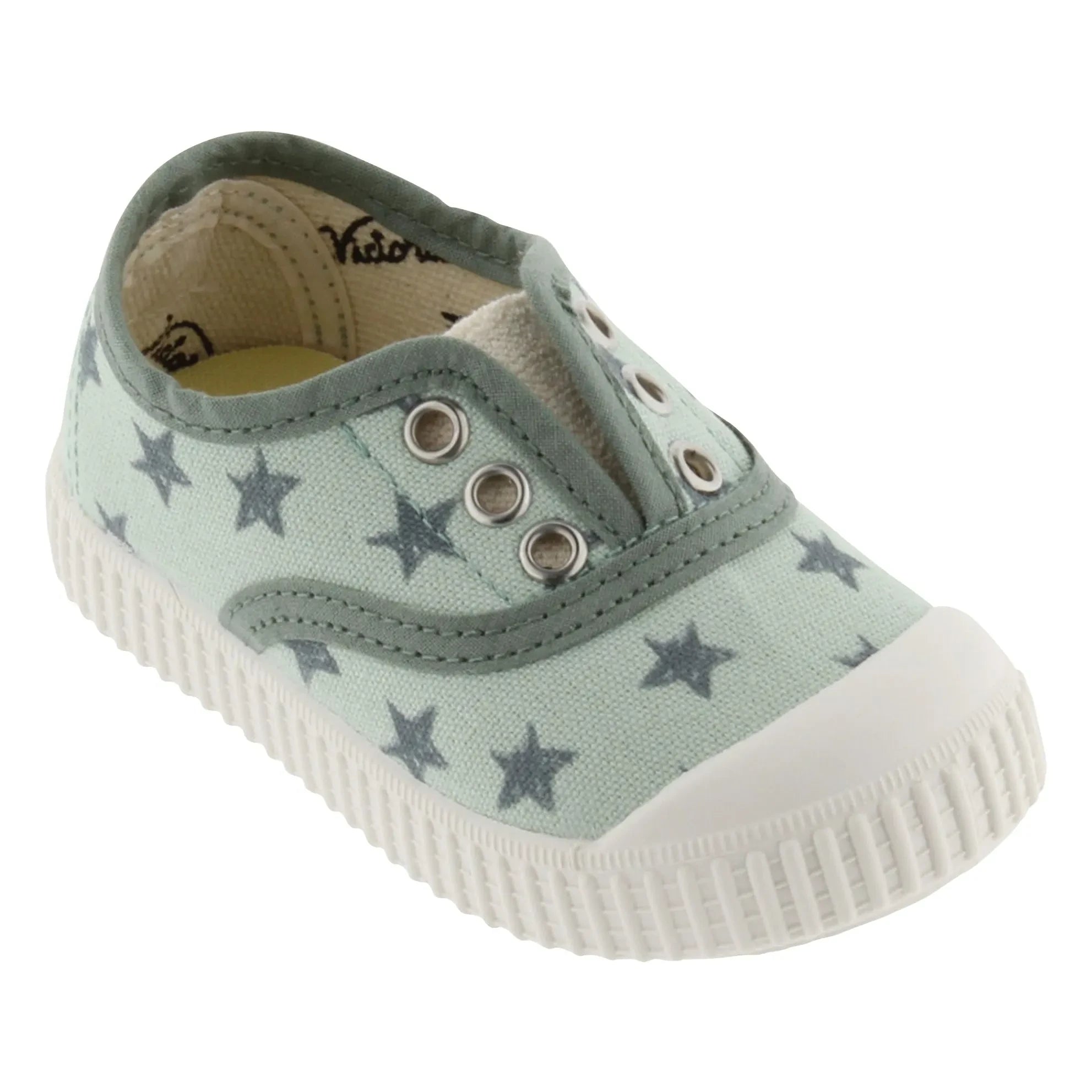 Victoria - Elastico Lona Etoiles Sneaker | Grünes Wasser