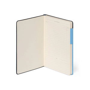 Legami - Retro Mavi - Monokrom Yumuşak Kapaklı Çizgili Defter - Defterim