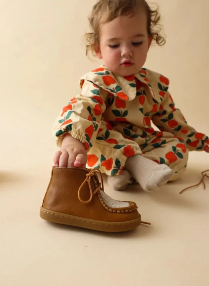 Lazare - Octave Gepolsterter Erste-Schritte-Schuh | Camel