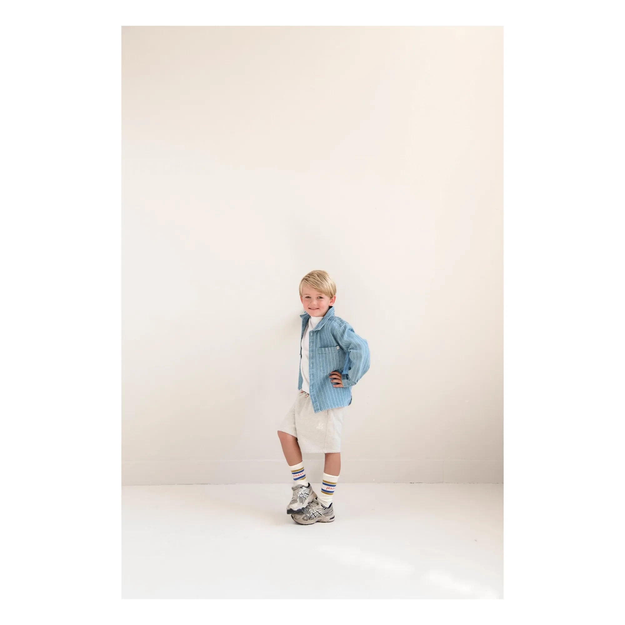 Jenest - Xavi Bio-Baumwoll-Shorts | Hellgrau