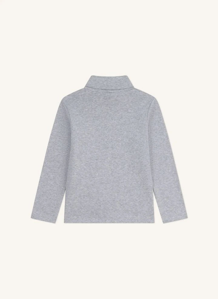 Petit Bateau - Logo balıkçı yaka | Gri melanj