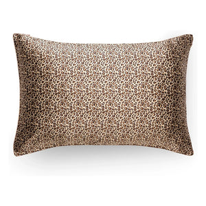 Emily's Pillow - Kissenbezug aus Maulbeerseide mit Leopardenmuster