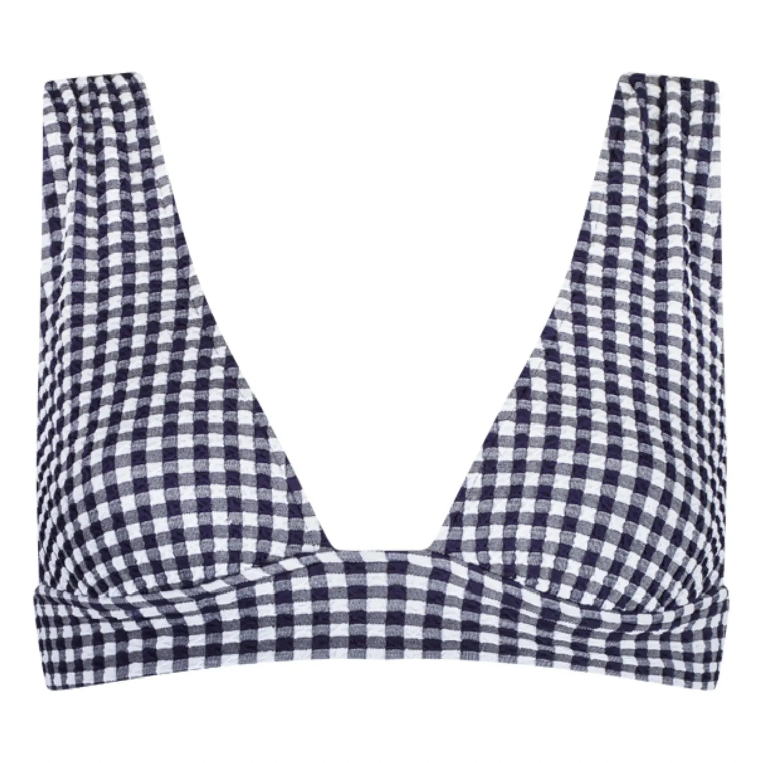 Anja Paris - L'Ensorcelant Vichy Bikini-Oberteil | Marineblau
