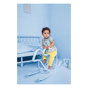 Bonton - Laos Baumwoll-Musselin-Hose | Gelb