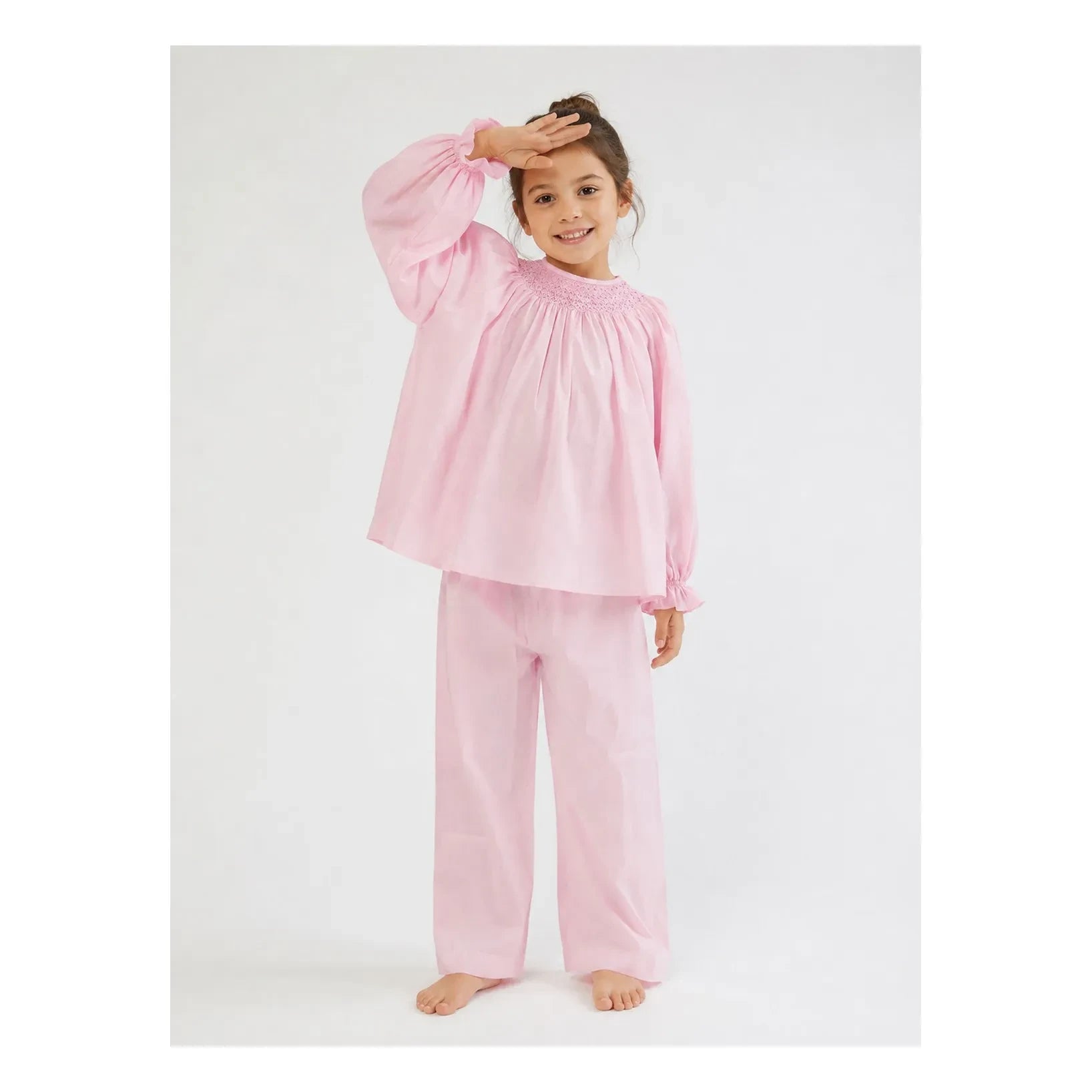 Folkloore - Ekose Pijama - Çocuk Koleksiyonu | Pembe