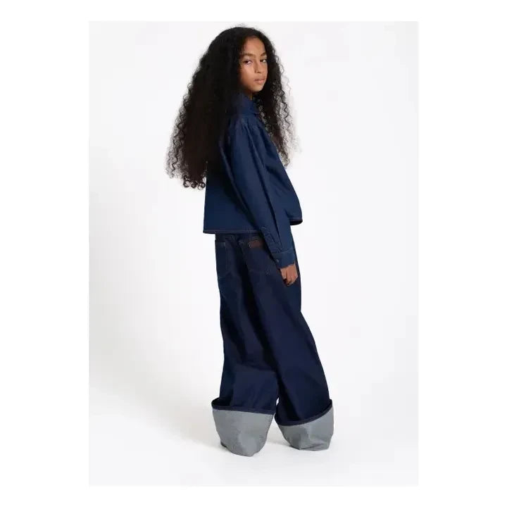 Finger in the nose - Crush Kurzes Jeanshemd | Denim brut
