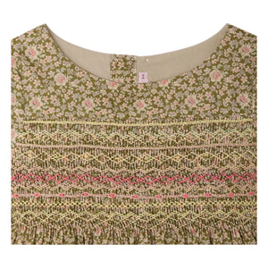 Bonpoint - Duchesse Liberty Bio-Baumwollkleid | Grün
