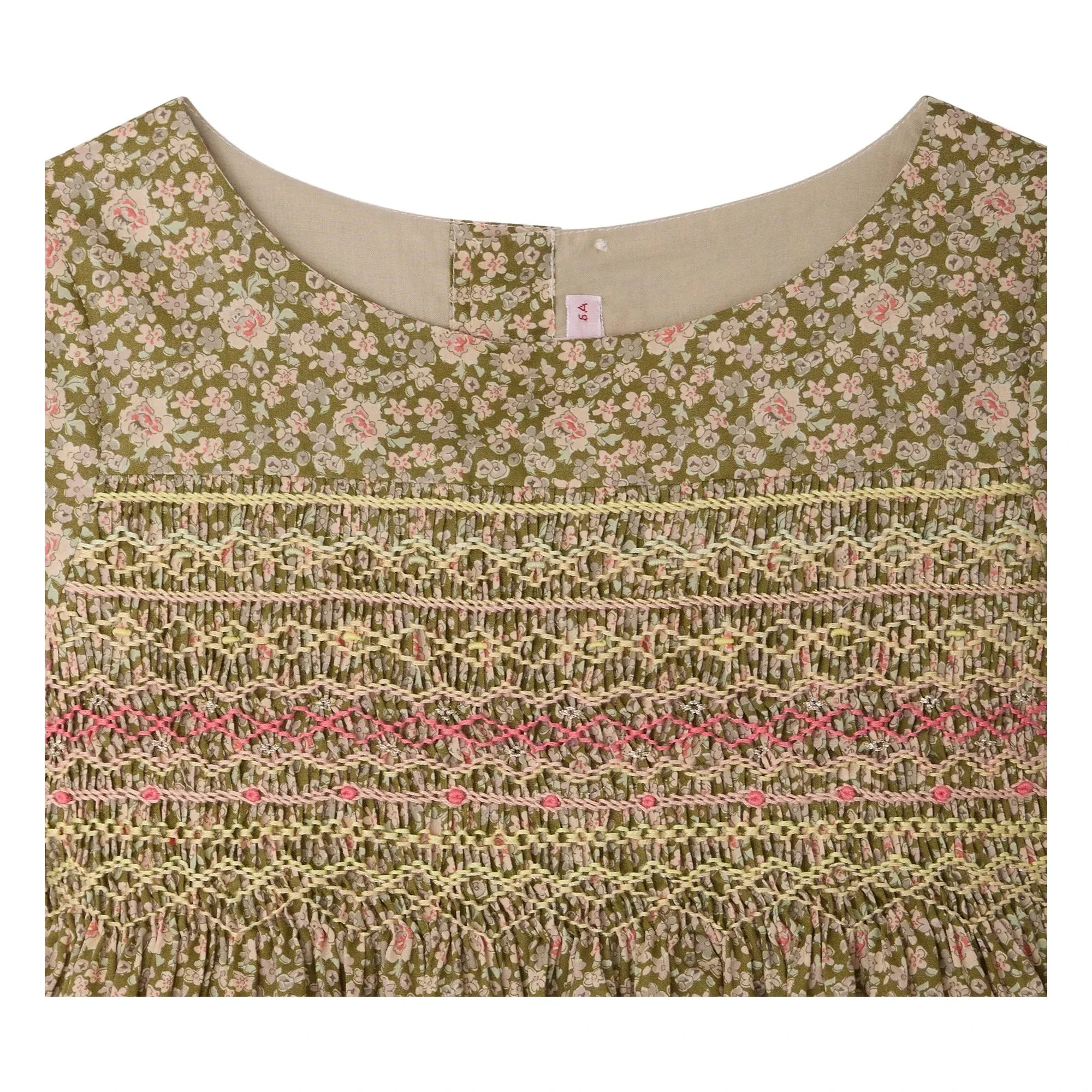 Bonpoint - Duchesse Liberty Bio-Baumwollkleid | Grün