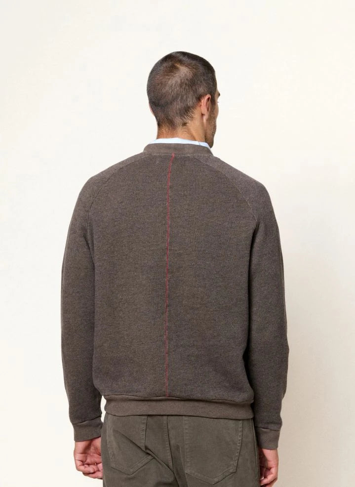 Homecore - Baumwoll-Terry Sweatshirt | Dunkel Beige
