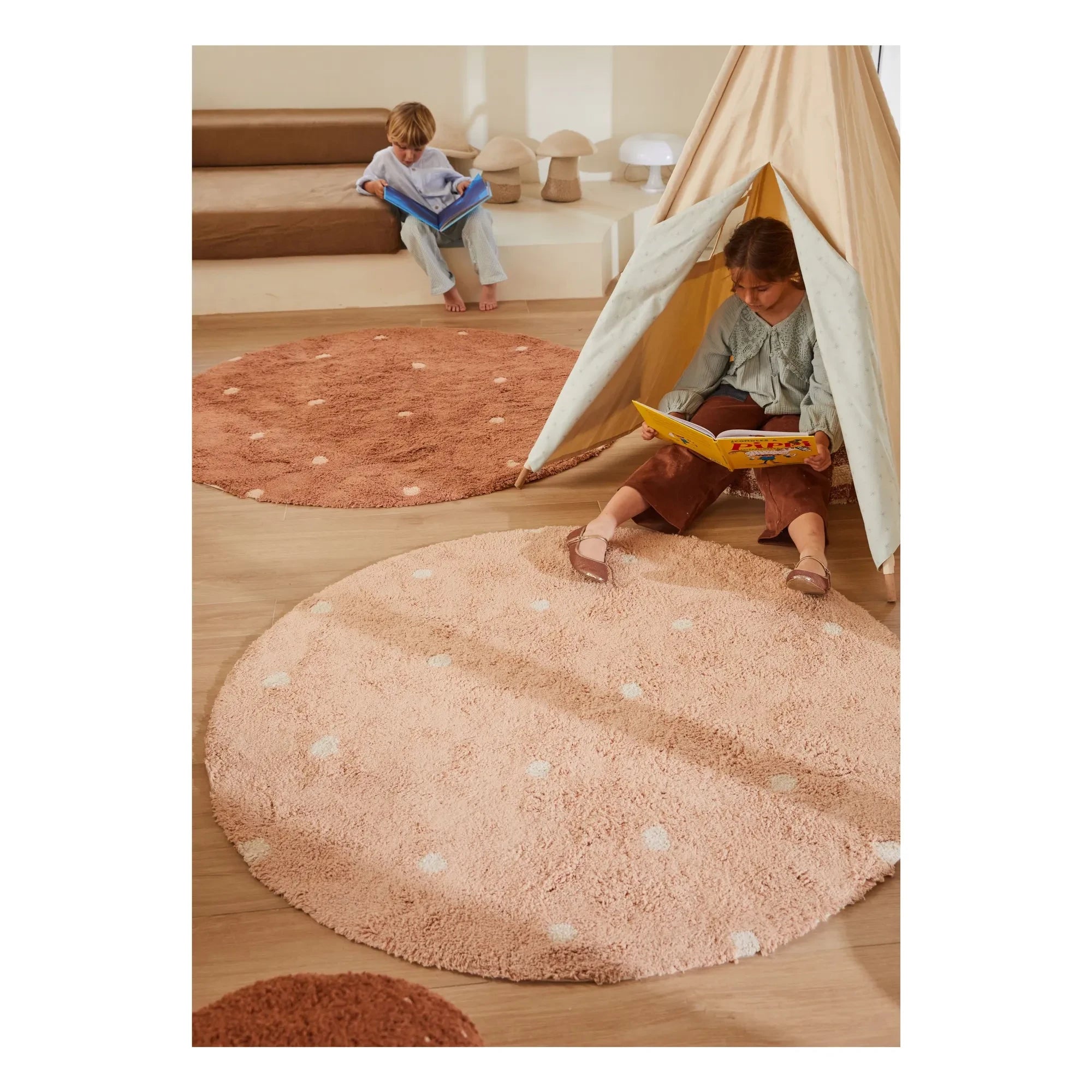 Lorena Canals - Tupfenrunder Teppich | Terracotta