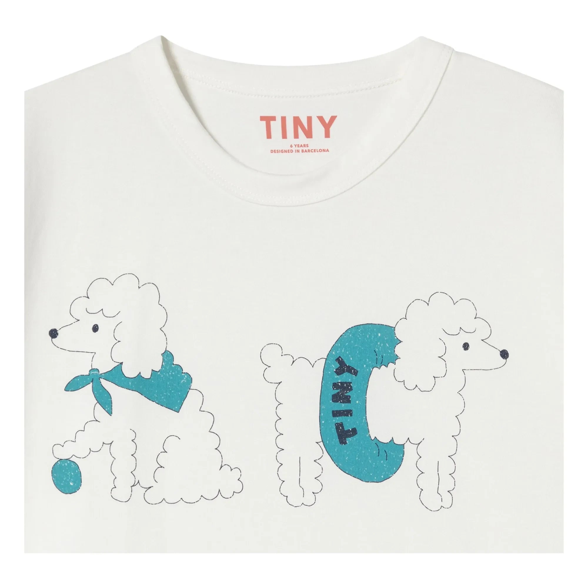 Tinycottons - T-Shirt mit Bio-Baumwolle für Hunde | Weiß