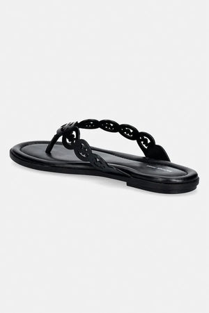 MICHAEL Michael Kors kadın deri parmak arası terlik Janie Thong Sandal
