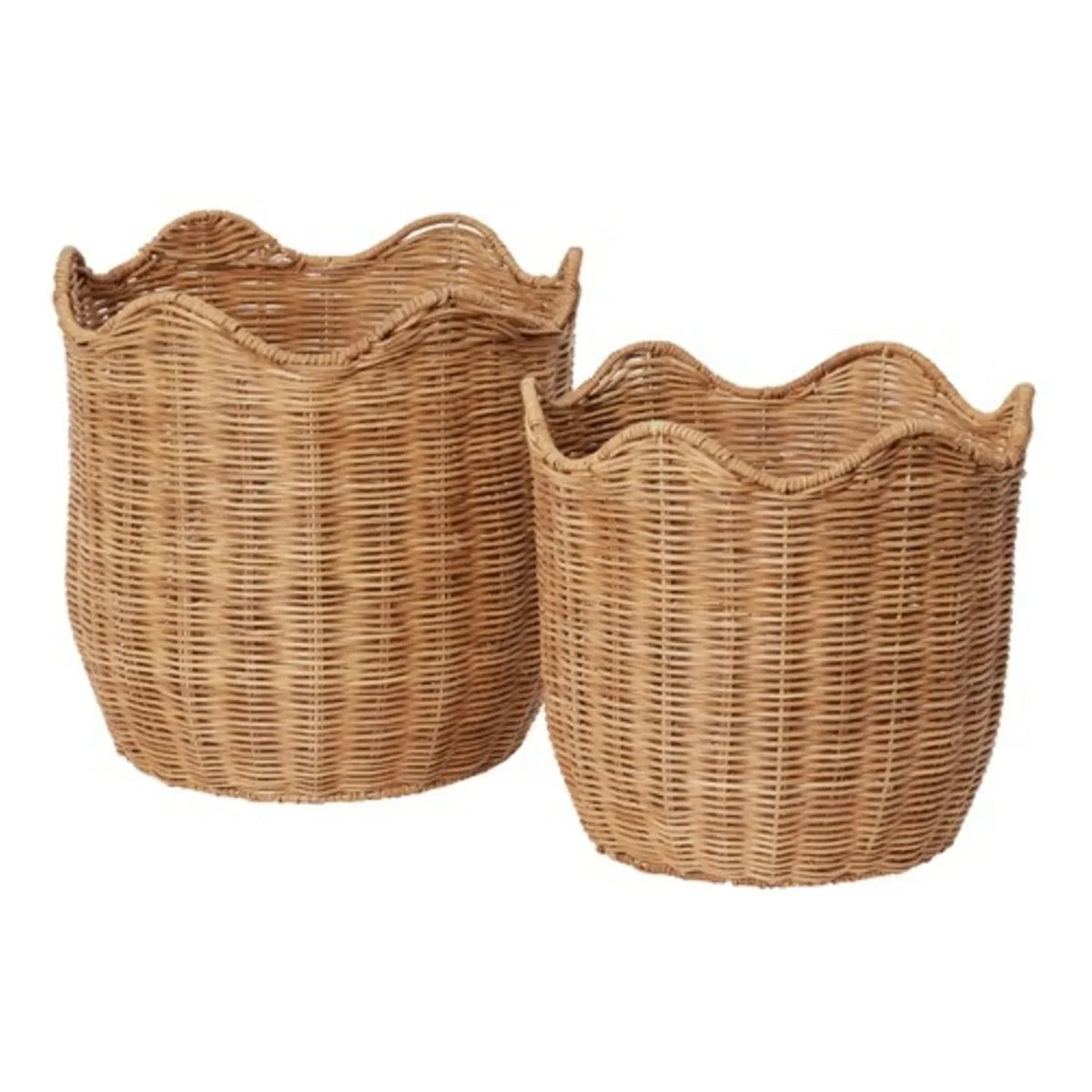 Broste Copenhagen - Lola Rattan-Aufbewahrungskörbe - 2er Set