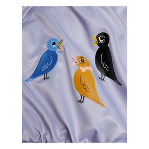 Mini Rodini - Bomberjacke Birds aus recycelten Fasern | Lila