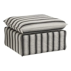 HKliving - Nomad Fußhocker | Chalk