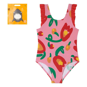 Stella McCartney Kids - Blumen Badeanzug | Rosa