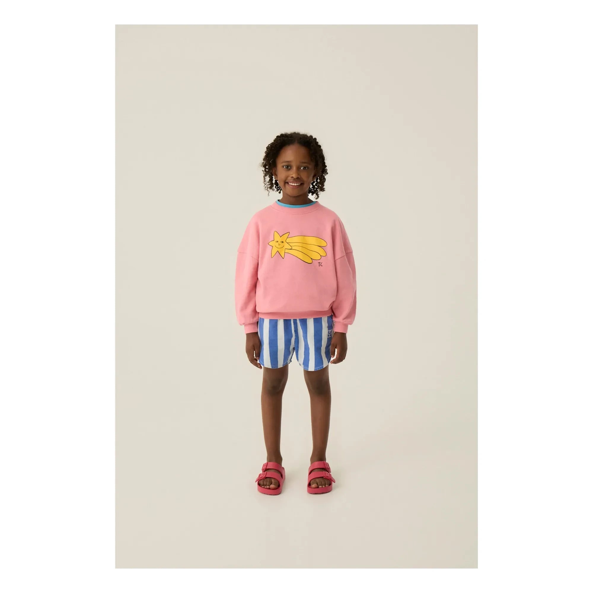 The Campamento - Etoile Filante Oversize Sweat Bio-Baumwolle | Zuckerrosa