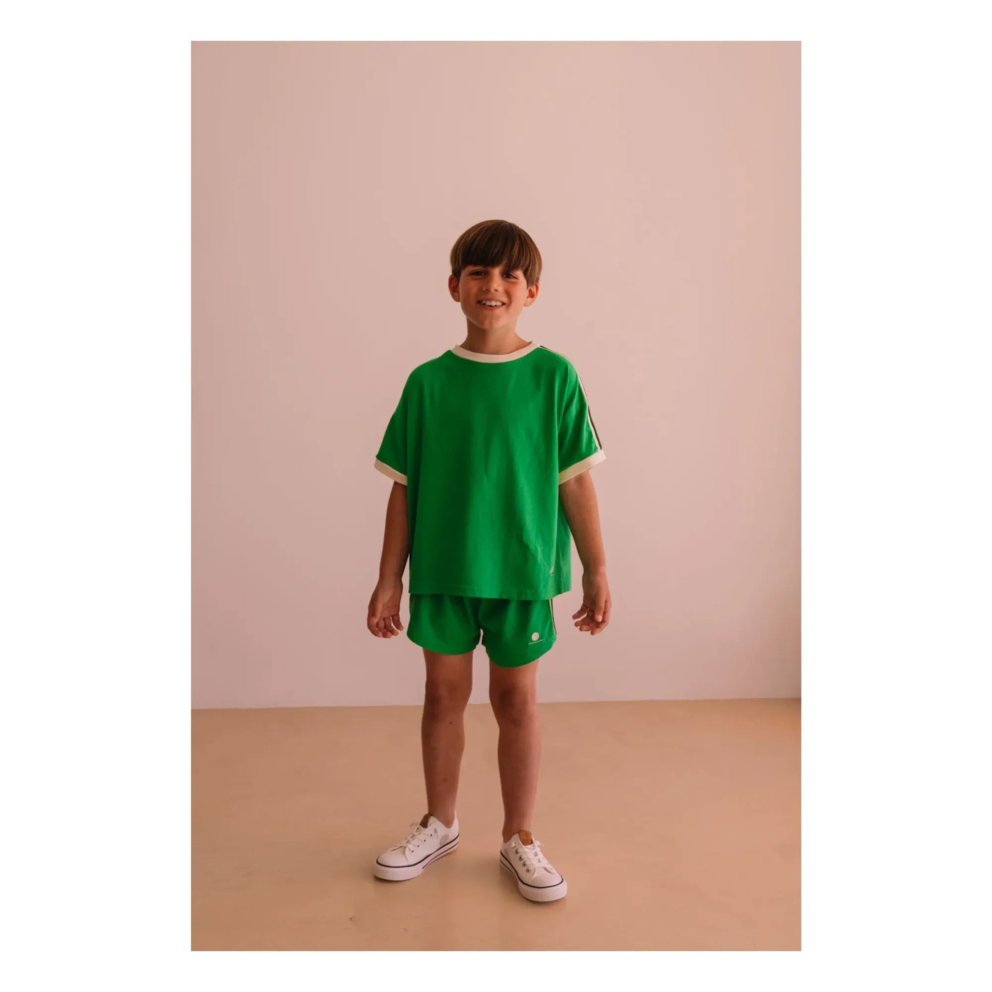 We Are Kids - Taylor Kontrast Bio-Baumwoll-T-Shirt | Meadow Green