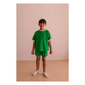 We Are Kids - Taylor Kontrast Bio-Baumwoll-T-Shirt | Meadow Green