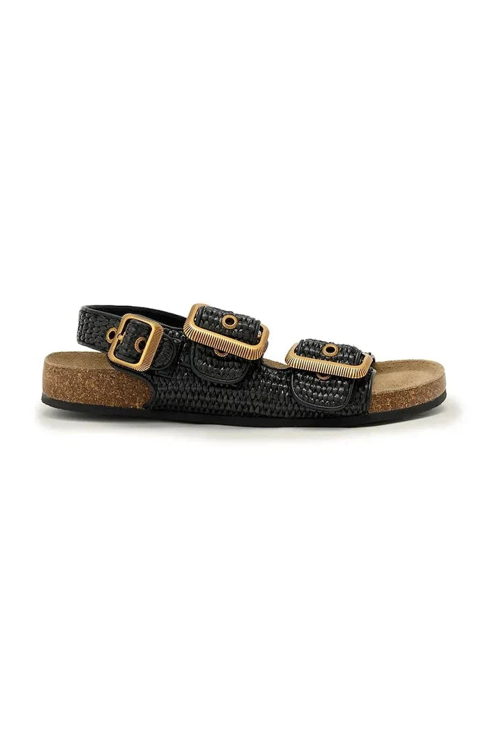 AllSaints Kadın Sandalet Staffa Raffia Sandal