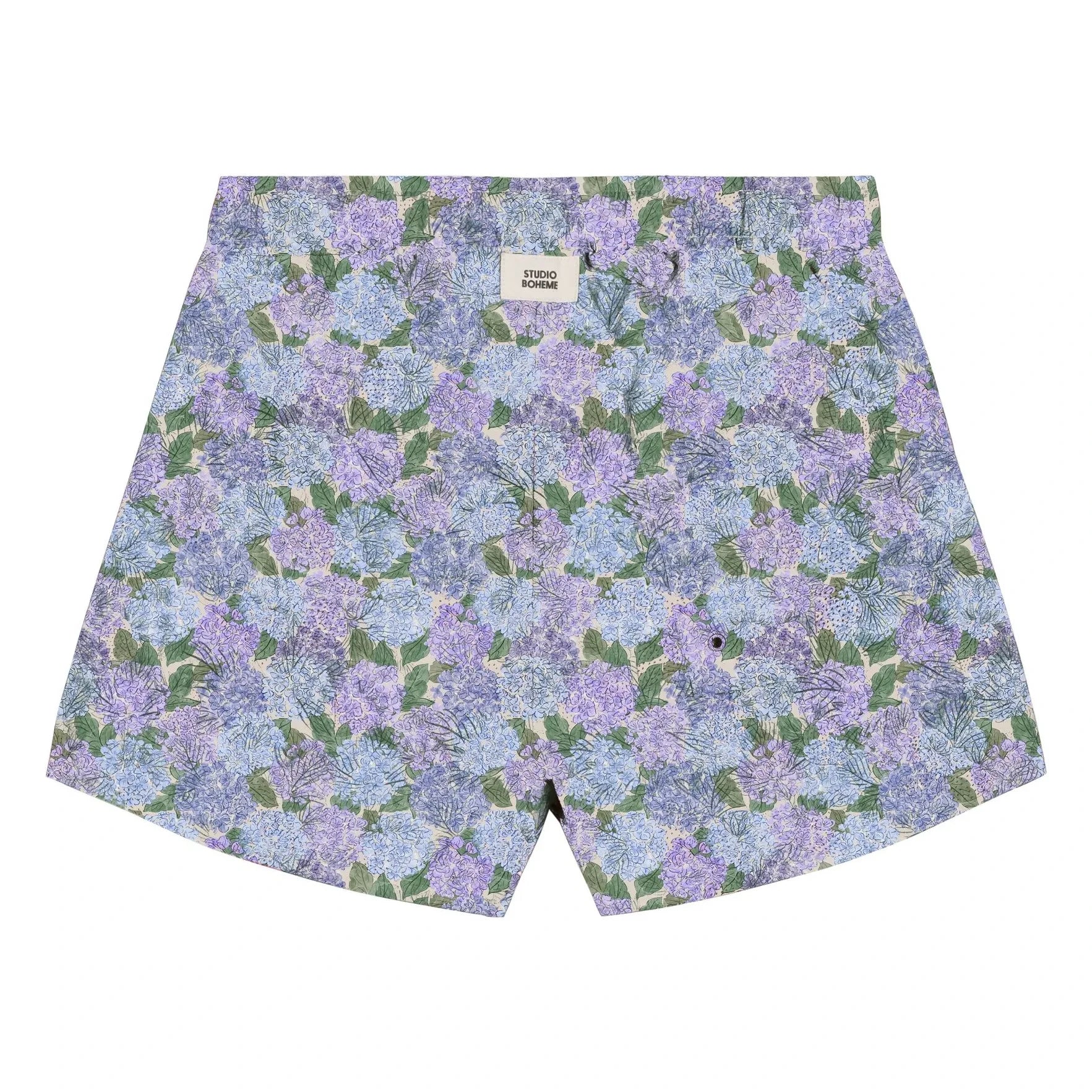 Studio Bohème - Chico Fleurs Bio-Baumwoll-Badeshorts | Flieder