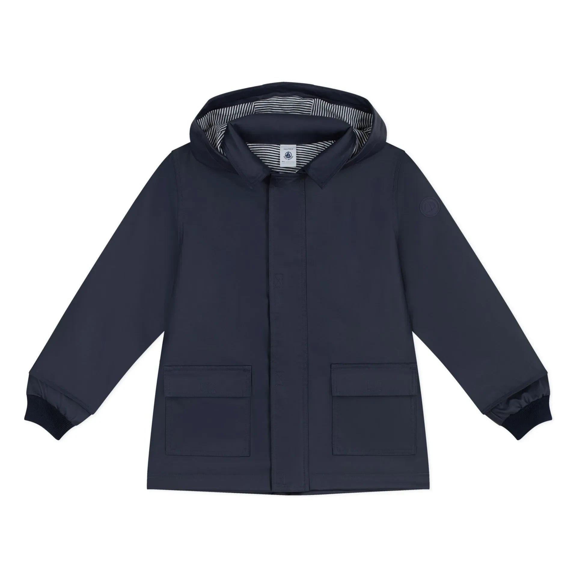 Petit Bateau - Ciré Iconique Recycelter Ölzeugstoff | Marineblau