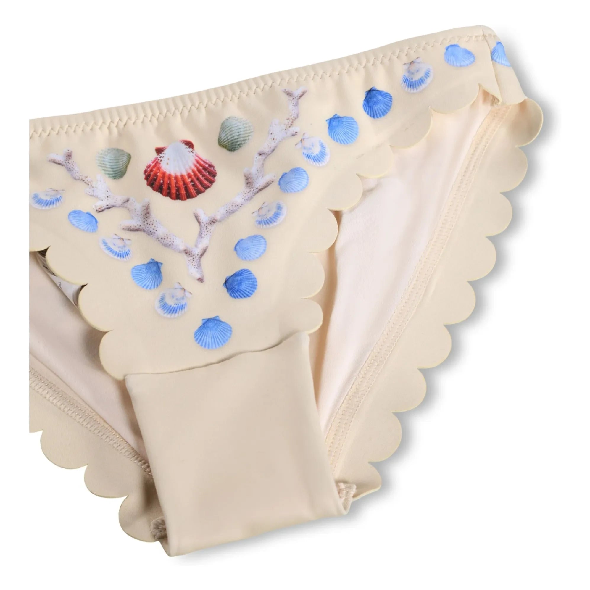 Molo - Nolina Coquillages Badeanzug aus recycelten Fasern | Ecru