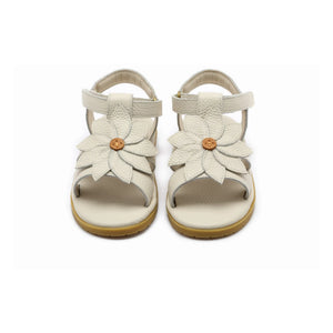 Donsje - Iles Fields Daisy Ledersandalen | Creme