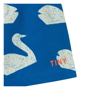 Tinycottons - Badeshorts mit blauen Schwänen